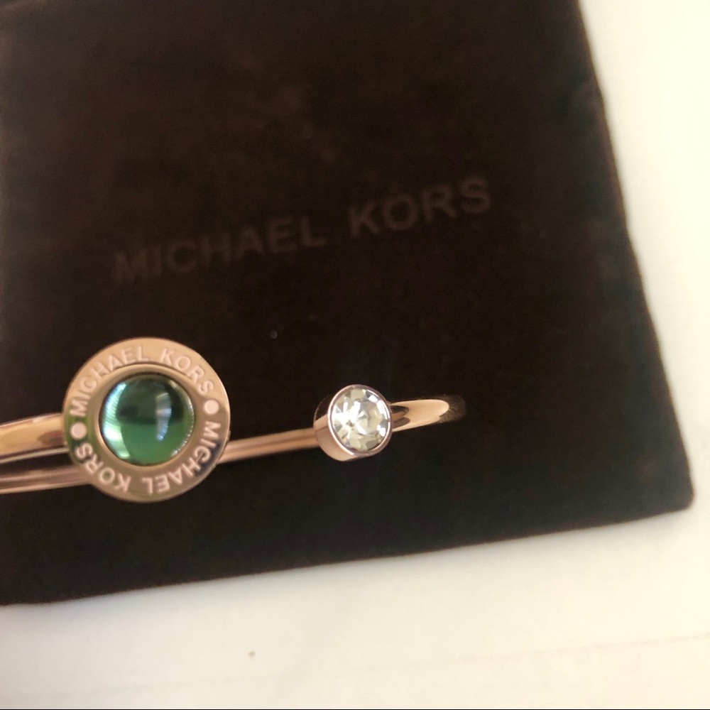 Last one! Michael Kors Rose Gold Flexible Cuff - Picture 2 of 4